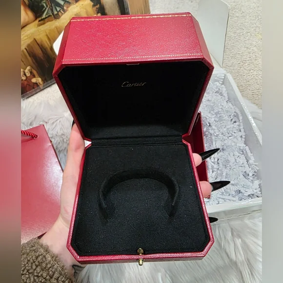 Authentic Cartier Red Jewelry Box & Gift Bag Set - Picture 5 of 7